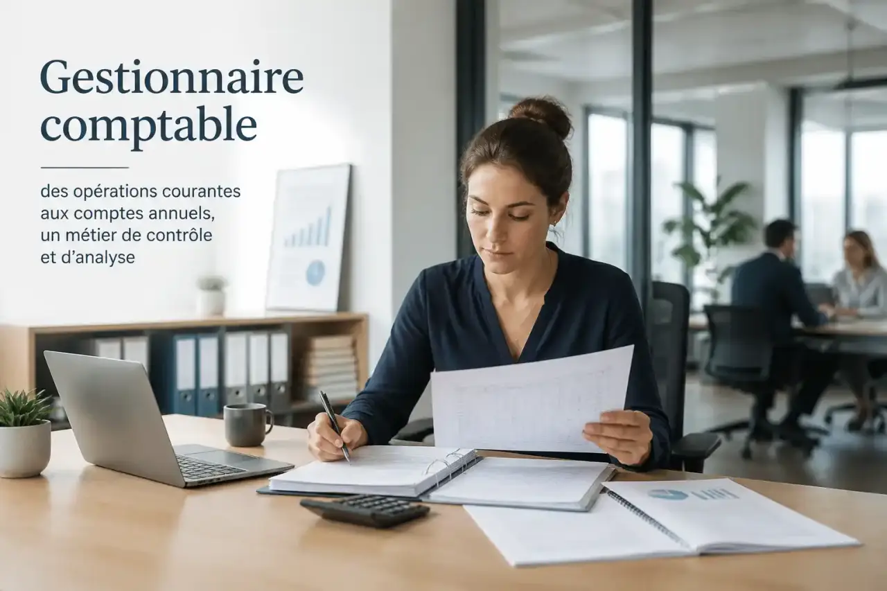 Gestionnaire comptable : des opérations courantes aux comptes annuels, un métier de contrôle et d’analyse