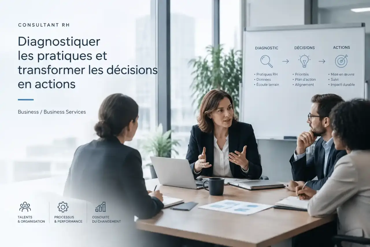 Consultant RH : diagnostiquer les pratiques et transformer les décisions en actions